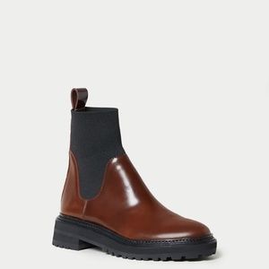 Bridget Chocolate Lug Sole Boot